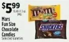 Pioneer Supermarkets Mars Fun Size Chocolate Candies offer