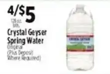 Crystal Geyser spring water