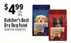 Pioneer Supermarkets Butcher's Best Dry Dog Food offer