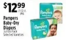 Pioneer Supermarkets Pampers baby-dry diapers offer