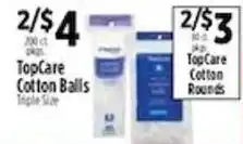 Pioneer Supermarkets TopCare Cotton Balls offer