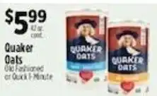 Pioneer Supermarkets Quaker oats offer