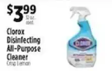 Pioneer Supermarkets Clorox disinfecting all-purpose cleaner offer