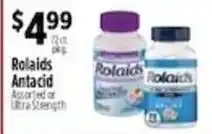 Pioneer Supermarkets Rolaid Antacid Assorted or Ultra Strength offer