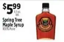 Pioneer Supermarkets Spring Tree Maple Syrup offer
