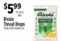 Pioneer Supermarkets Ricola Throat Drops offer