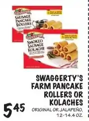 Foodarama Swaggerty's farm pancake rollers or kolaches offer