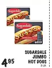 Foodarama Sugardale jumbo hot dogs offer