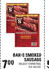 Foodarama Bar-s smoked sausage offer