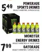 Foodarama Monster energy drinks offer