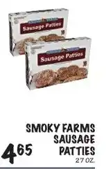Foodarama Smoky Farms sausage patties offer