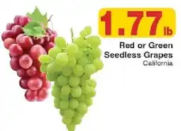 Piggly Wiggly Red or Green Seedless Grapes offer