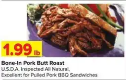 Shop 'n Save Bone-In Pork Butt Roast offer
