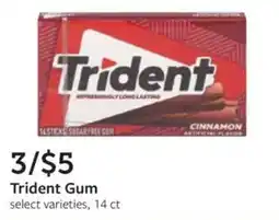 Fareway Trident Gum offer