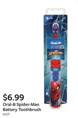 Fareway Oral-B Spider-Man Battery Toothbrush offer