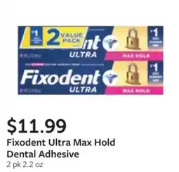 Fareway Fixodent Ultra Max Hold Dental Adhesive offer