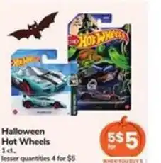Safeway Halloween Hot Wheels 1ct. offer