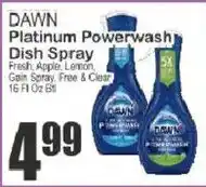 Food Universe Dawn platinum powerwash dish spray offer