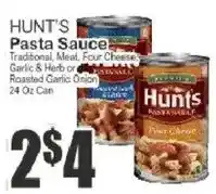 Food Universe Hunt's Pasta Sauce offer