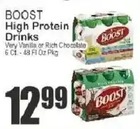Food Universe Boost high protein drinks offer