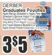 Food Universe Gerber graduates pouches offer