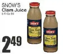 Food Universe Snow's clam juice offer