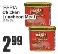 Food Universe Iberia chicken luncheon meat offer