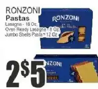 Food Universe Ronzi pastas offer