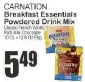 Food Universe Carnation breakfast essentials powdered drink mix offer