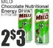 Food Universe Milo chocolate nutritional energy drink offer