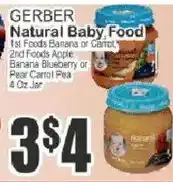 Food Universe Gerber natural baby food offer