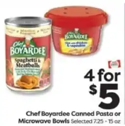 Weis Markets Chef Boyardee Canned Pasta or Microwave Bowls offer