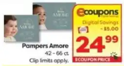 Weis Markets Pampers Amore offer