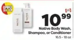 Weis Markets Native Body Wash, Shampoo, or Conditioner offer