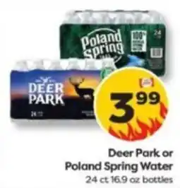 Weis Markets Deer Park or Poland Spring Water offer