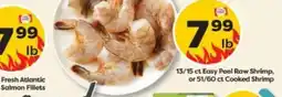 Weis Markets 13/15 ct Easy Peel Raw Shrimp, or 51/60 ct Cooked Shrimp offer