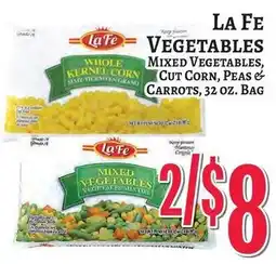 Trade Fair Supermarket La Fe vegetables offer