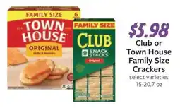 Fareway Club or Town House Family Size Crackers offer