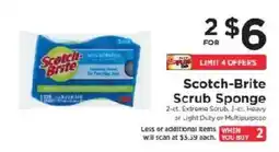 ShopRite Scotch-Brite scrub sponge offer