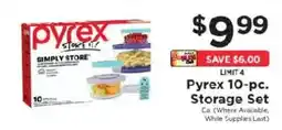 ShopRite Pyrex 10-pc. Storage Set offer