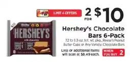 ShopRite Hershey's Chocolate Bars offer