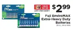 ShopRite Fuji Enviromax Extra-Heavy Duty Batteries offer