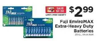 Fuji Enviromax Extra-Heavy Duty Batteries
