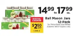 ShopRite Ball Mason Jars offer