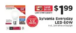 ShopRite Sylvania Everyday LED 60W offer