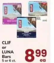Safeway Clif or luna bars offer