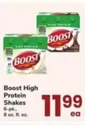 Safeway Boost high protein shakes offer