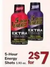 Safeway 5-Hour Energy Shots offer