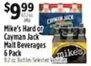 Pioneer Supermarkets Mike's Hard Cayman Jack Malt Beverages offer