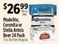 Pioneer Supermarkets Modelito, Coronita or Stella Artois Beer offer
